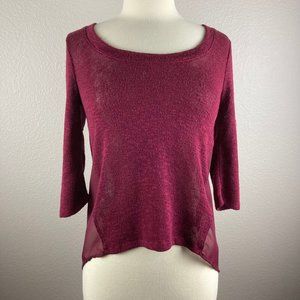 Urban Outfitters Pins and Needles Red High Low Top - S